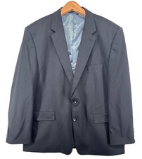 J M Haggar Mens Suit Jacket Sz 48R Gray Stretch Classic CareerWear City Urban