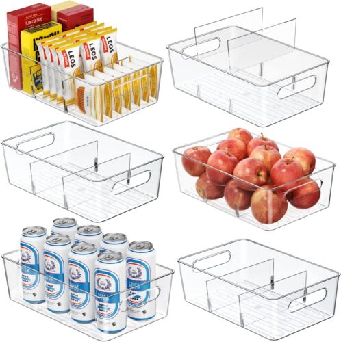 Pantry Organizers and Storage , 6 Pack Snack Organizer for Pantry Shelf,Food for