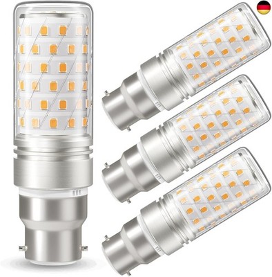 DiCUNO B22 LED Mais Glühbirne 10W, 2700K Warmweiß, ersetzt 130W Glühbirne, 13