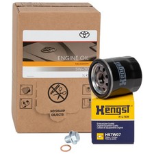 5L ORIGINAL 5W30 Motoröl HENGST Ölfilter für TOYOTA AURIS AVENSIS COROLLA YARIS
