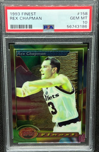 1993-94 Topps Finest Rex Chapman PSA 10 #158 - Bullets