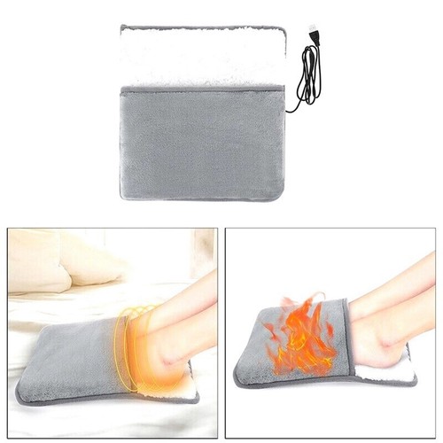 USB Charging Electric Foot Heating Pad Universal Soft Plush Washable Foot1264 - Imagen 5 de 9