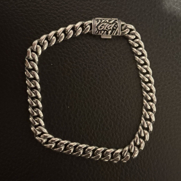 Miami Cuban Bracelet in White Gold- 6mm GLD