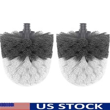 Toilet Bowl Brush Replacement Head Durable Bristles Deep Cleaning Stains New
