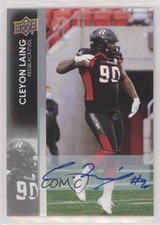 2022 Upper Deck CFL Auto Cleyon Laing #93 Auto mp7