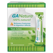 GANatura - 100% Naturel - Brûlures d'estomac et digestion difficile - 14 Sachets - Format Pratique-image
