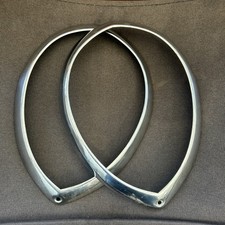 Original 1937 1938 1939 Ford Headlight Bezel Pair Twolite Oem Original 1937 1938 1939 Ford Headlight Bezel Pair Twolite Oem