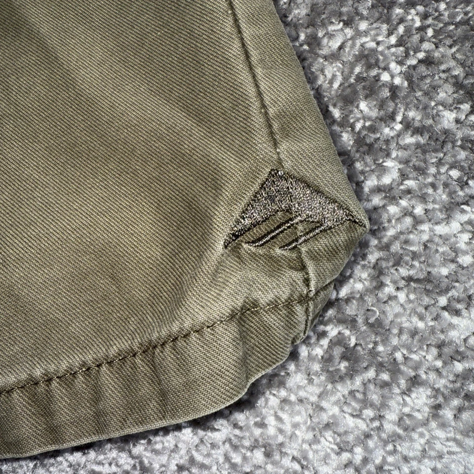 Vintage Skateboard Emerica Sidekick Shorts Men's Size 38 Green Cotton Y2K - Image 2 of 4