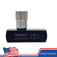 1/4 Inch NPT Hydraulic Needle Valve 5800PSI Two Way Throttle Check Valve