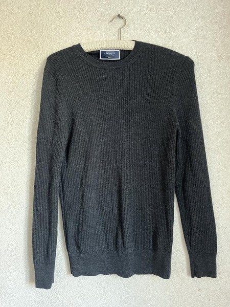 Men Charles Tyrwhitt Sweater Grey Wool 36 / S / 44