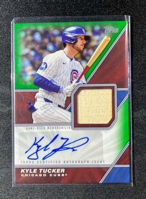2026 Topps Game Used Memorabilia Kyle Tucker Auto /99 Green
