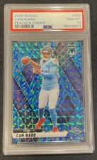 2025 Panini Mosaic Cam Ward Peacock Choice RC #382 PSA 10 Titans