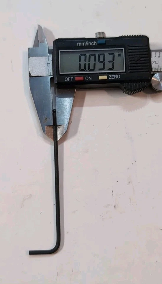 3/32 BALL END LONG ARM ALLEN HEX KEY [ALLEN 59306] 3/32" .0937 (QTY: 1) USA NOS - Image 2 of 4