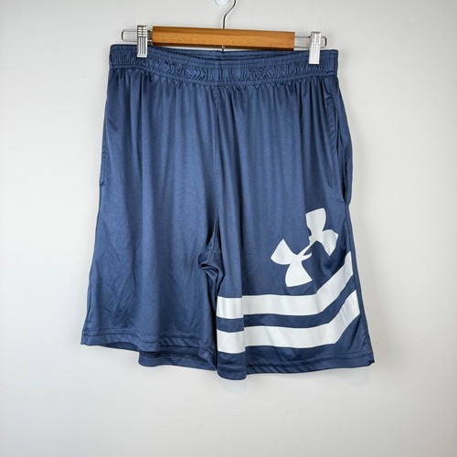 Under Armour Shorts Mens XXL Blue Excellent HeatGear Graphic Loose Fit Athletic - Bild 2 von 8