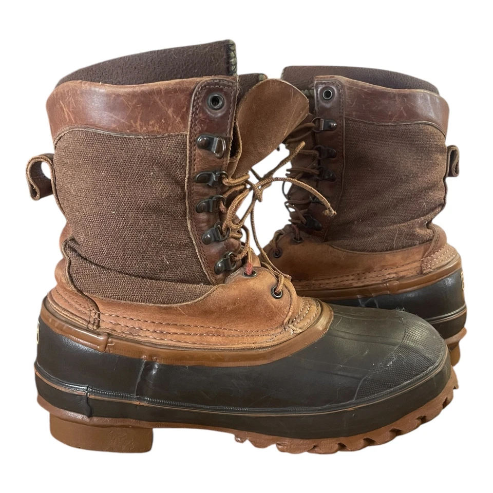 Botas de trabajo de invierno LaCrosse para hombre caña de fibra de vidrio Ice King cuero marrón talla 9 Foto 2 de 4