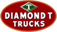 Diamond T Trucks Dealership Style NEW Sign 28" Wide Diecut USA STEEL