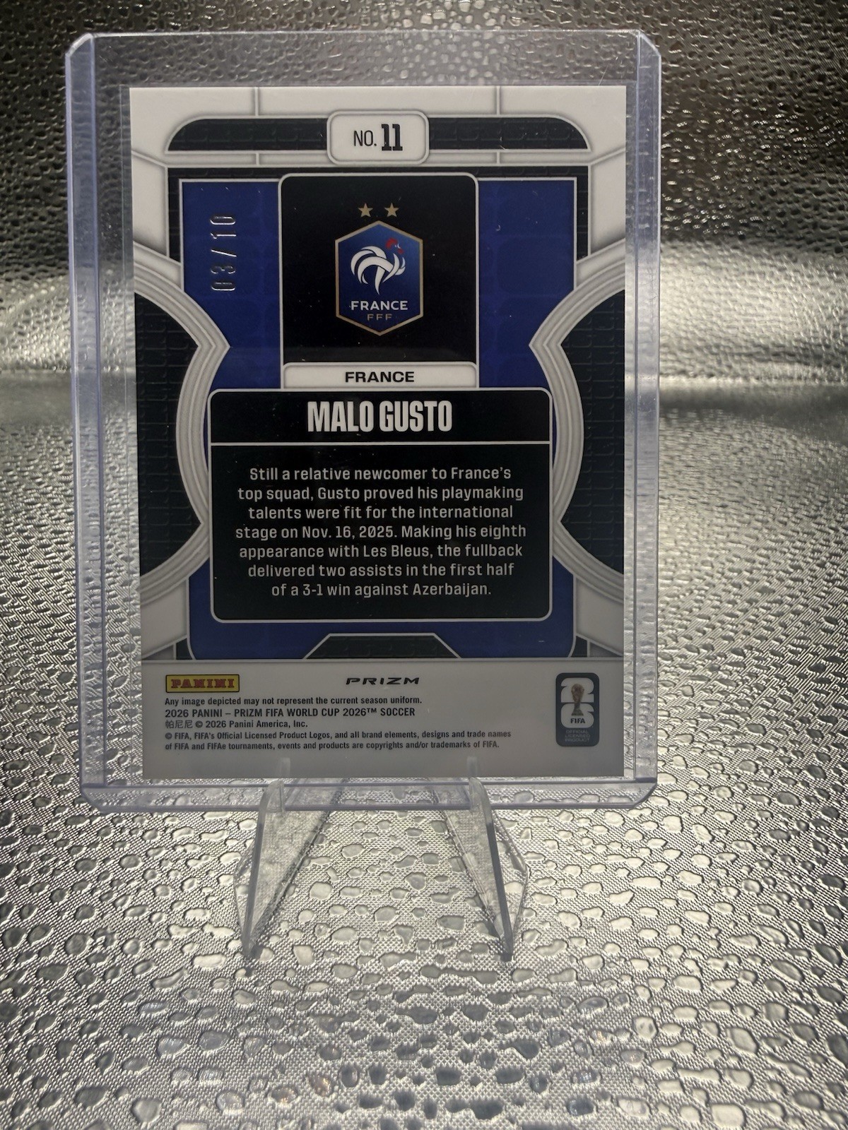 2026 Prizm FIFA World Cup Malo Gusto #11 Phenomenon Celestial Gold /10 🔥 view 2