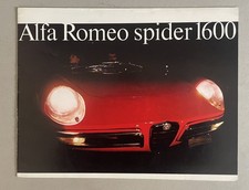 1966 Alfa Romeo SPIDER 1600 'Osso di Seppia' brochure depliant prospekt