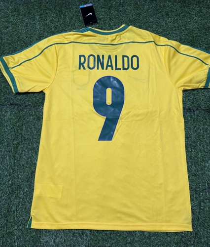 Ronaldo 9 Brazil 1998 Nike Jersey Large Fenomeno Collection Rare New With Tags - Picture 2 of 17