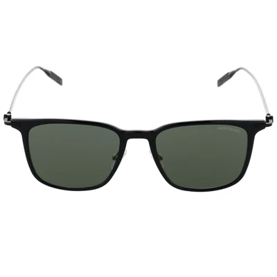 Montblanc Gafas de sol Cuadradas Montura de Metal Negro ID: 0354S NUEVO - Imagen 1 de 3