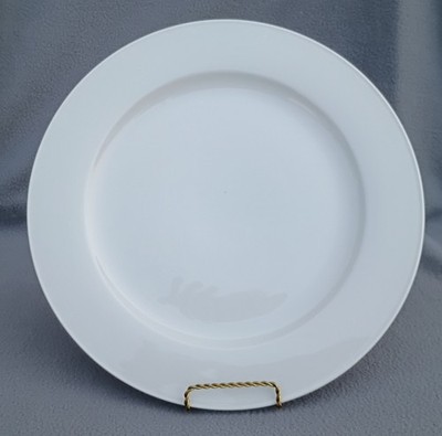 Studio Nova 2Y200 ''Slightly Imperfect'' White - Dinner Buffet Plate - 12 1/2'' Dia