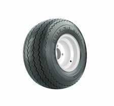 18 Kenda Hole-n-1 Golf Cart Tire Mounted On 8 White Steel Wheel Single