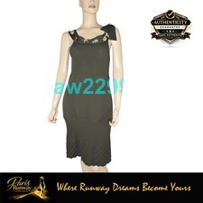 Chanel Nwt Most Wanted Jeweled Removable Crystal Brooches Olive Brown Dress 44
