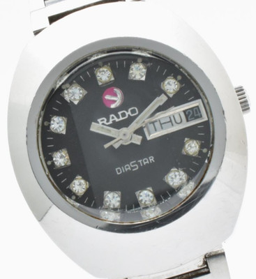 【EXC＋5】Rado DiaStar Original Vintage Mens Watch Blue Dial Day Date Swiss Made