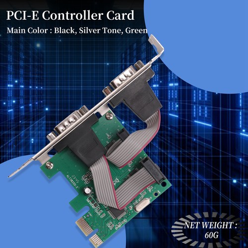 (R) PCI-E PCI Express Dual Serial DB9 RS232 2 Ports Kontroller Adapter Kar4866 - Bild 5 von 7
