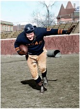 Bronko Nagurski-stiff-arm Colorized 8x10 Print-FREE SHIPPING