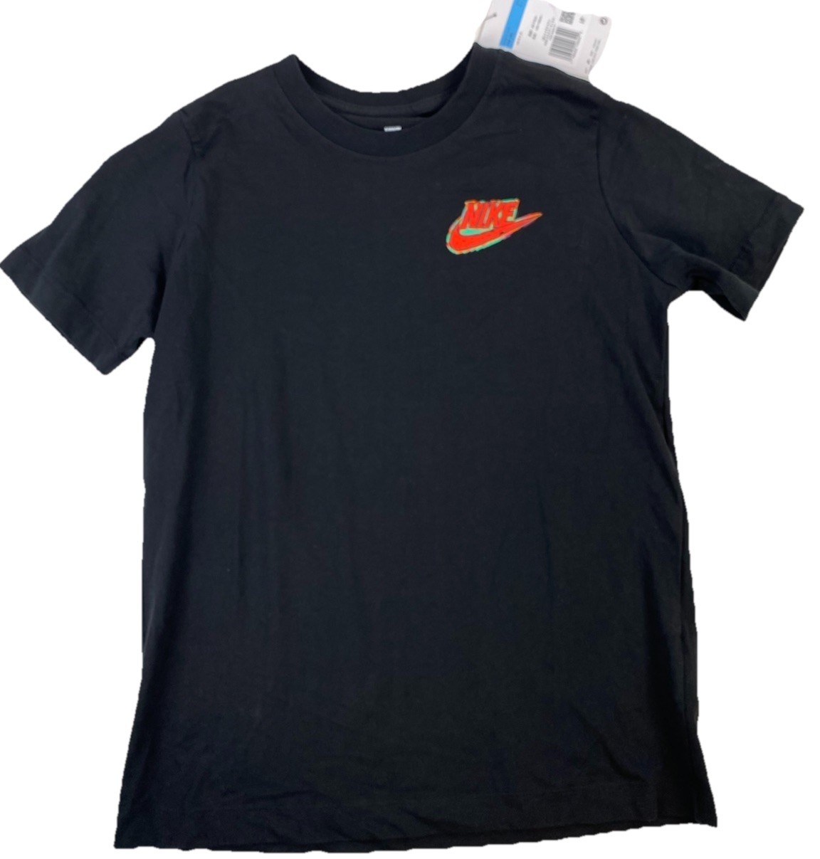 Nike Sportswear Boxy Multi Sport T-Shirt Tee Black Cotton Boys Size M NWT