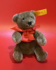 STEIFF ORIGINAL Miniature TEDDY BEAR Brown Germany 4 TAGS EAN 030123