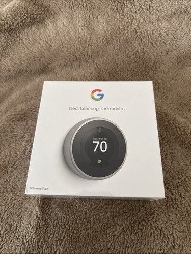 Nest Learning Thermostat T3007ES Stainless Steel - Picture 1 of 4