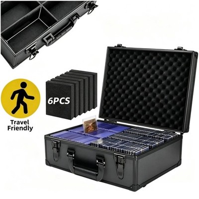 600+ Hard Case For Toploader 3''x4'' 35pt Sports Card Storage Box Holds w/ US