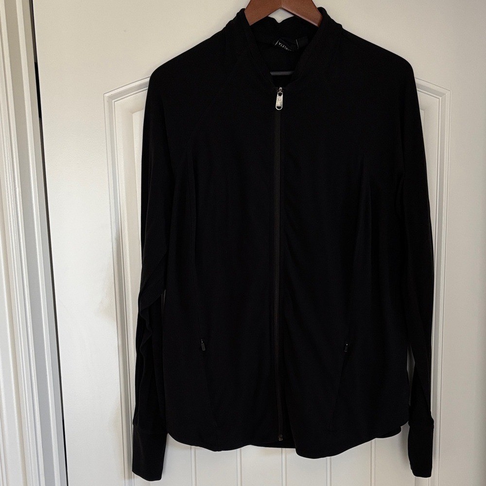 Athleta Salutation Black Performance Full Zip Jac… - image 1