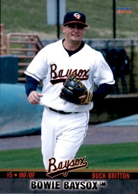 2014 Bowie Baysox Choice #5 Buck Britton Weatherford Texas TX Baseball Card