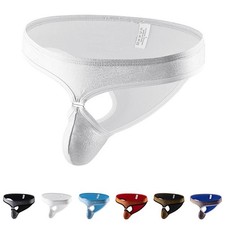 Mens Solid Color Briefs Low Waist Comfortable Underwear for Active Lifestyle