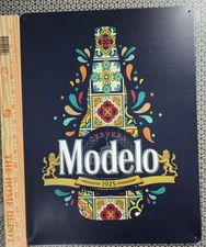 16x12 Modelo Especial Mexican Metal Bar Sign Beer Reproduction Talavera Bottle