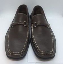 Rockport Dynamic Suspension Brown Leather Loafers Size UK 8W