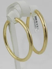 Giani Bernini Medium Polished Tube Hoop Earrings in 18k Gold-Plated Silver