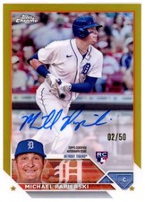 Michael Papierski 2023 Topps Chrome RC TRUE GOLD Refractor AUTO /50 RA-MPA RC