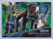 2022 Panini Prizm WNBA Green Ice Get Hyped 13 Arike Ogunbowale