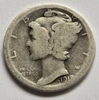 1918 Mercury Dime 10c - "Good Coin" - Free Shipping
