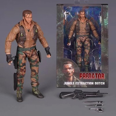7'' NECA Predator 30th Anniversary Jungle Extraction Dutch Action Figure Toy Gift