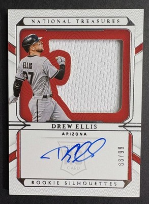 2022 DREW ELLIS National Treasures Autograph Jersey Rookie Silhouettes RC #/99