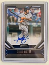 2020 Panini Playbook auto HAROLD CASTRO! Detroit Tigers