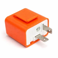 2-Pin LED Turn Signal Flasher Relay 12V, Adjustable Speed (1 Pack)