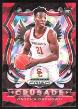 9291F 2020 Panini Prizm Draft Picks Collegiate #85 Onyeka Okongwu Red Ice