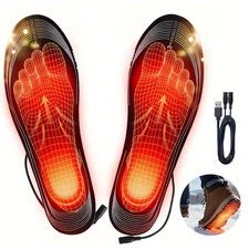 USB Electric Heated Shoe Insoles Warm Sock Feet Heater Foot Winter Warmer Pad