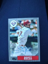 2022 Topps Series 1 - 1987 Topps Baseball Autographs Scott Rolen #87BA-SR Black
